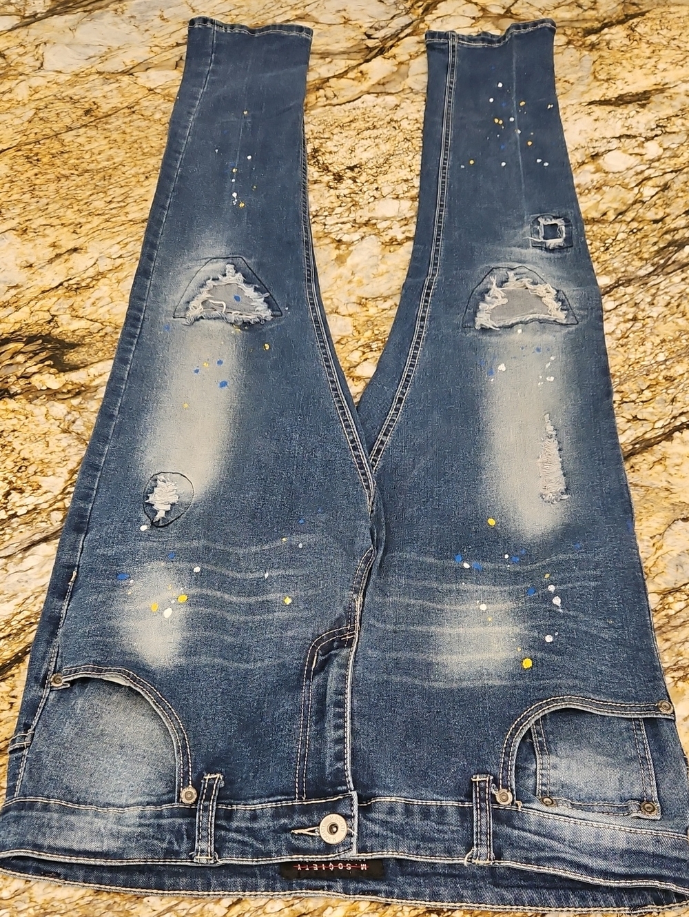 M.Society Men's Light Blue Denim Jeans. Size 36/32
